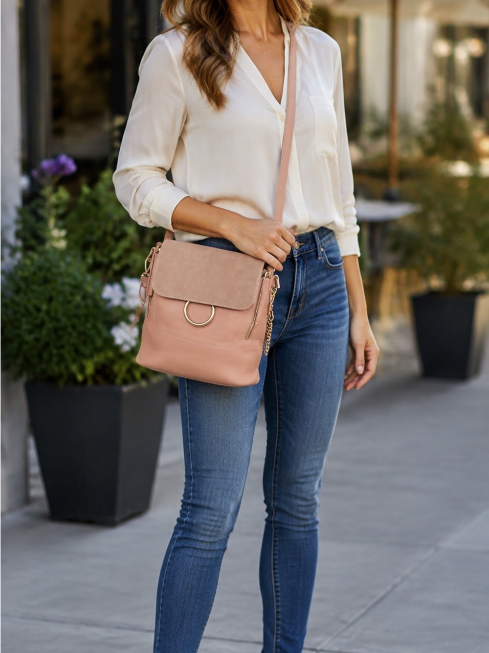 Blush Pink Convertible Backpack Crossbody Anthropologie